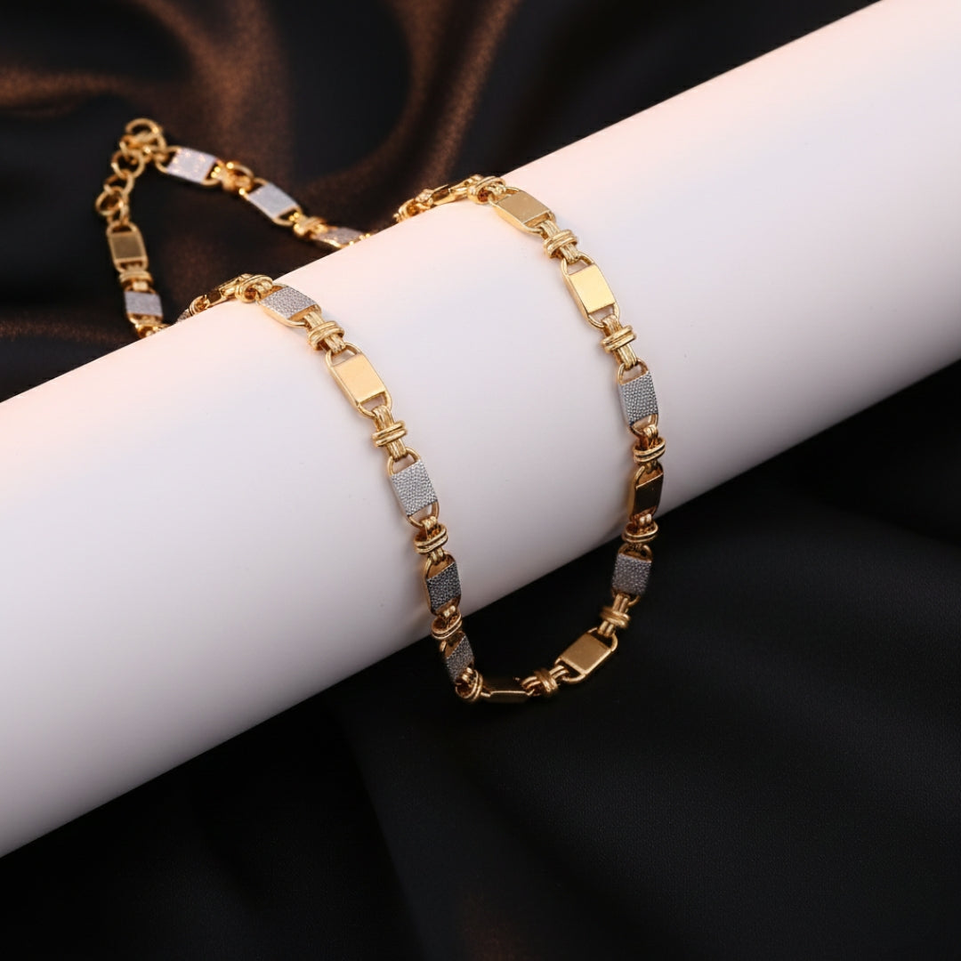 New Jigar Two Tone Mens Chain