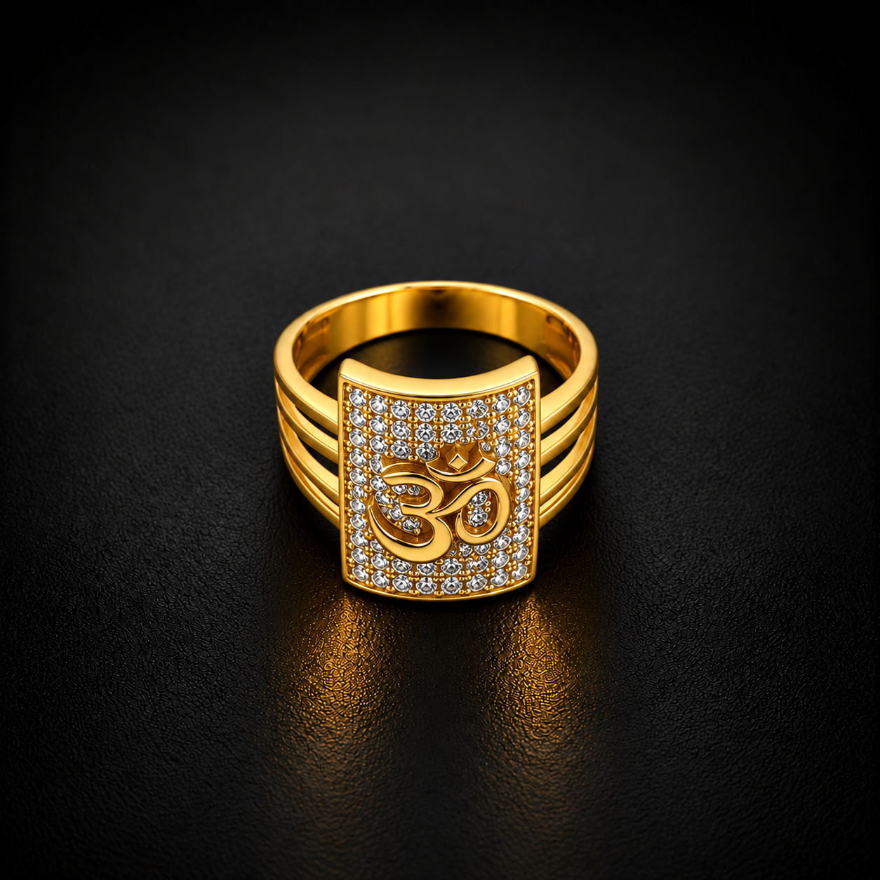 Om Shakti Gold Ring GMR -59