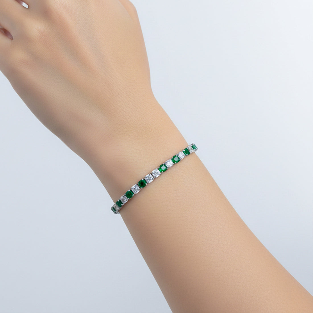 Emerald Radiance Tennis Bracelet GWB -70
