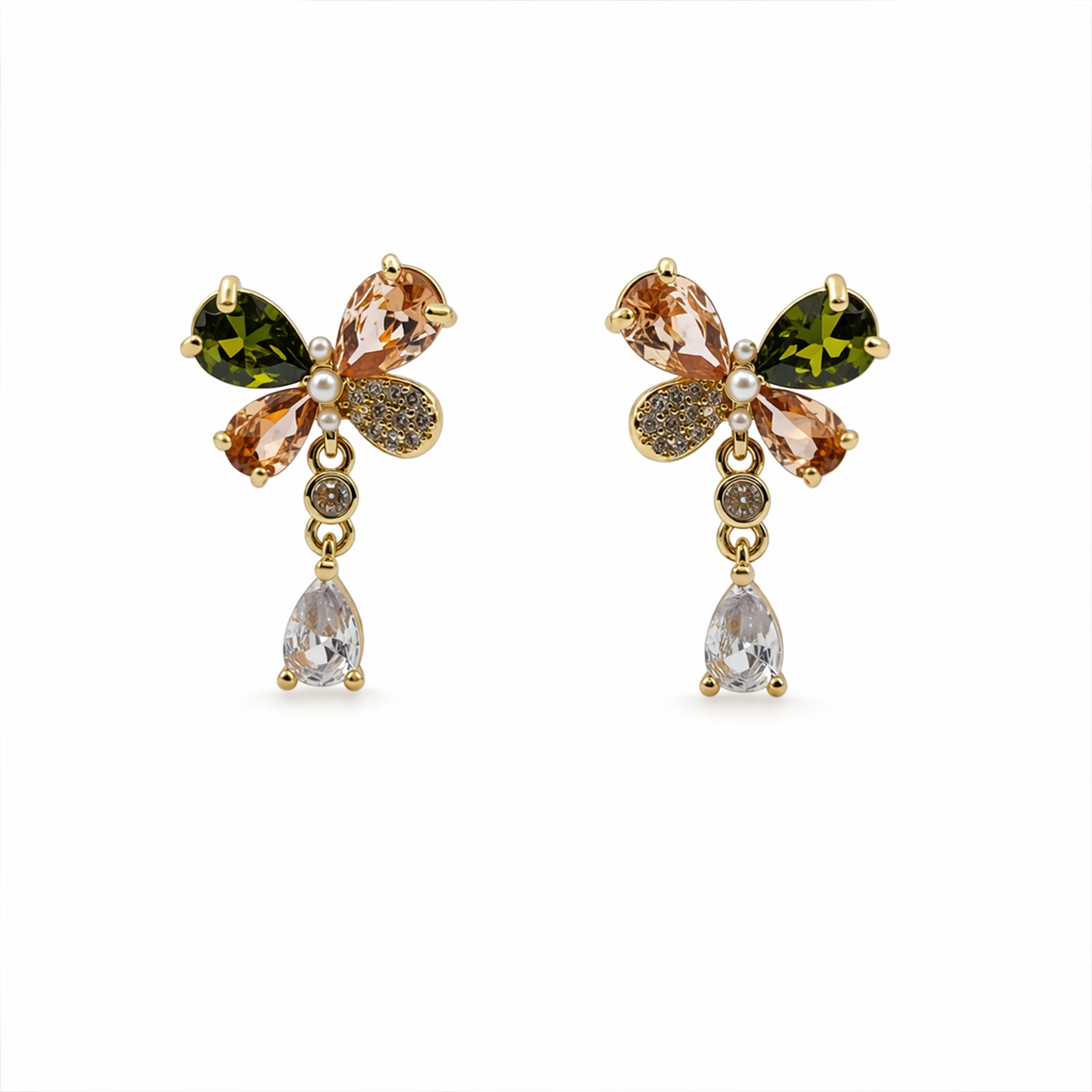 Aurora Butterfly Drop Earrings GWE -136