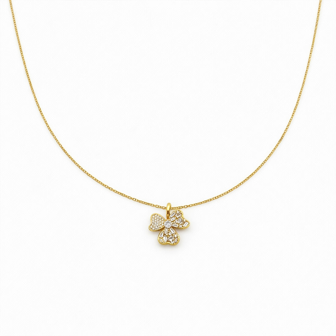 Clover Bloom Pendant Necklace GWN -125