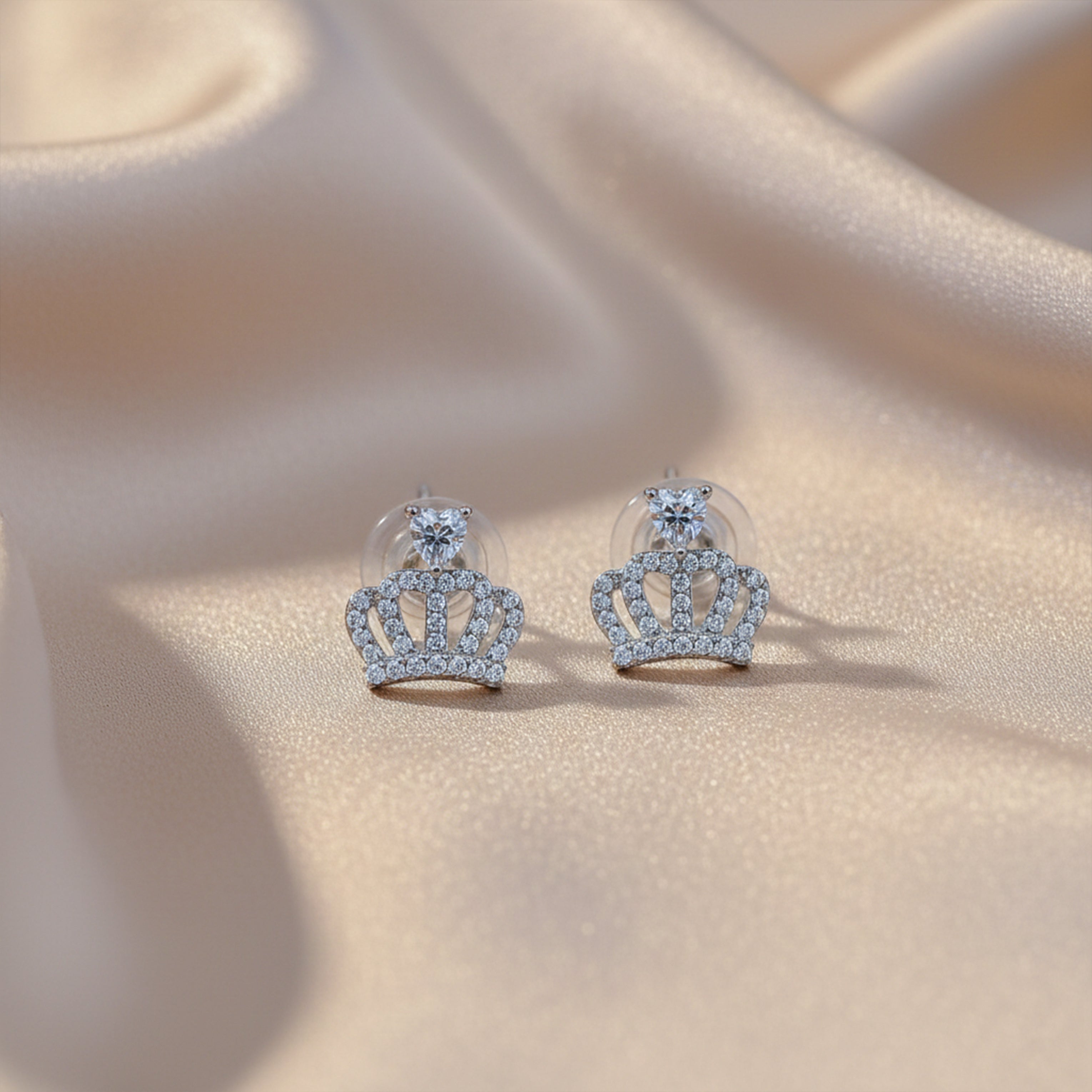Royal Crown Sparkle Earrings GWE -94