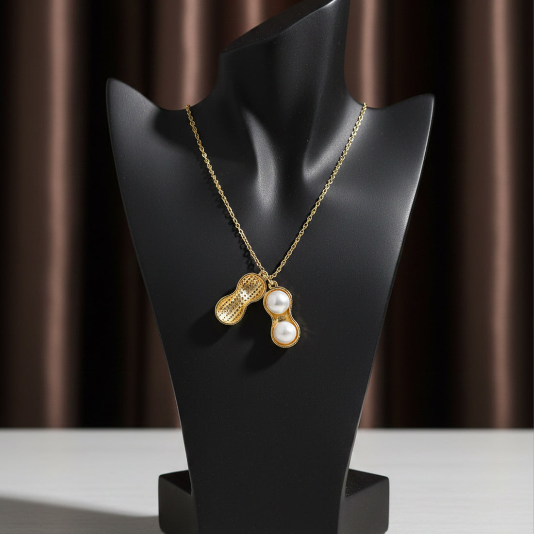 Elegant Gold Open Locket Necklace GWN -32
