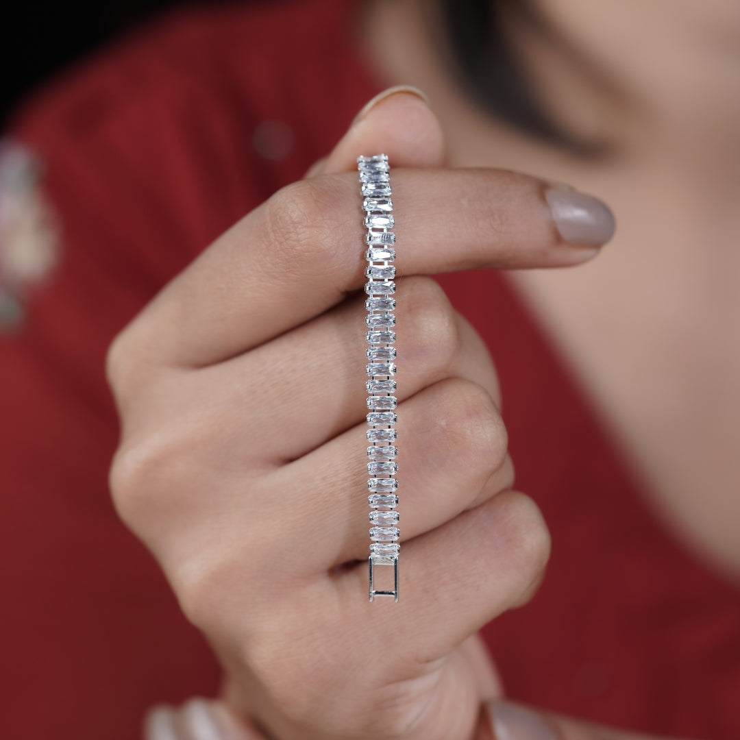 Zenith Silver Tennis Braclate