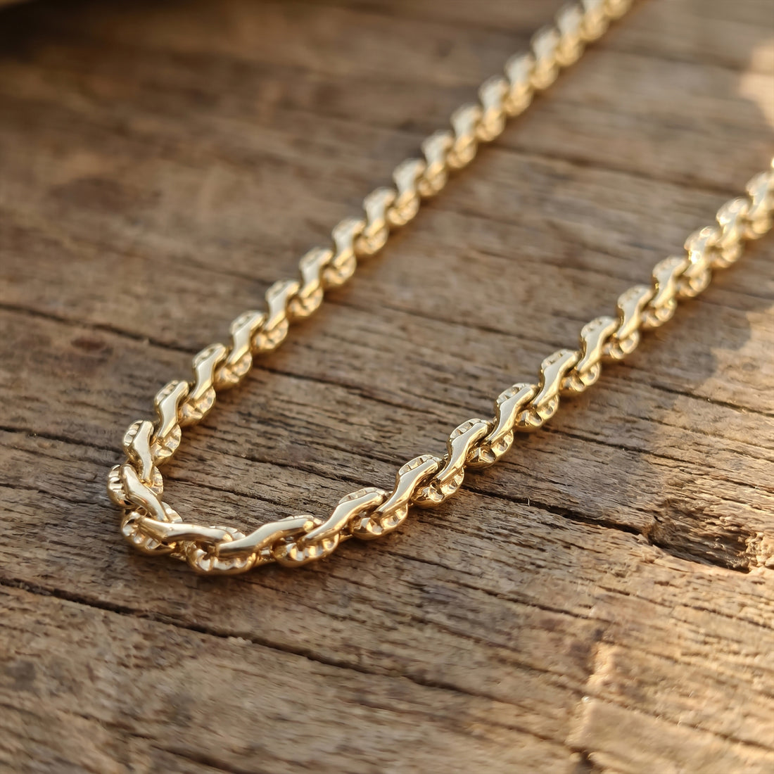 Gold Plated Rope Chain