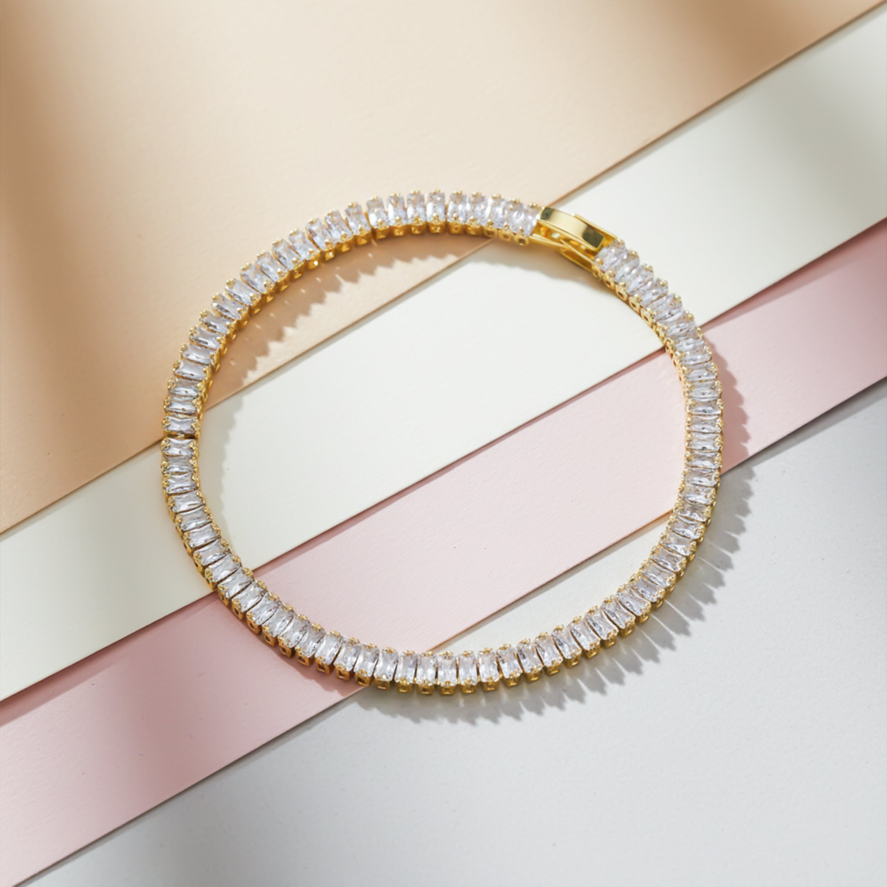 Royal Radiance Baguette Tennis Bracelet GWB -112
