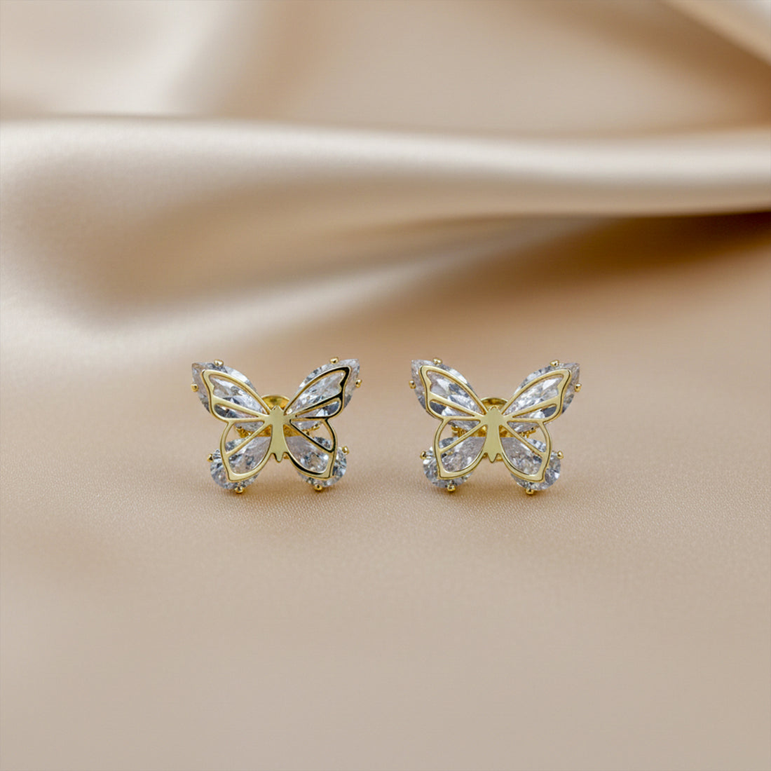 Crystal Butterfly Earrings GWE -130