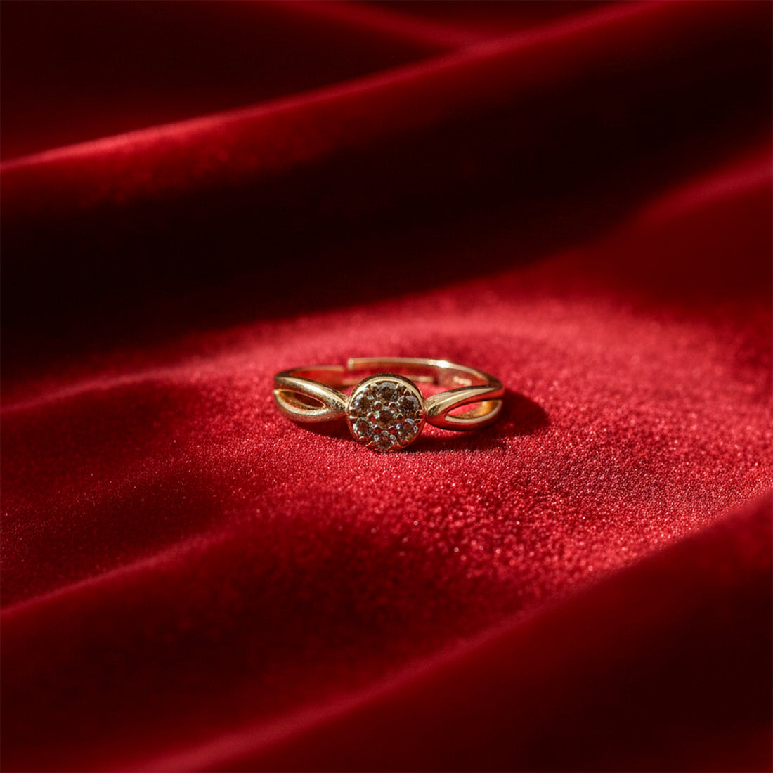Aurora Floral Diamond Gold Ring GWR -13