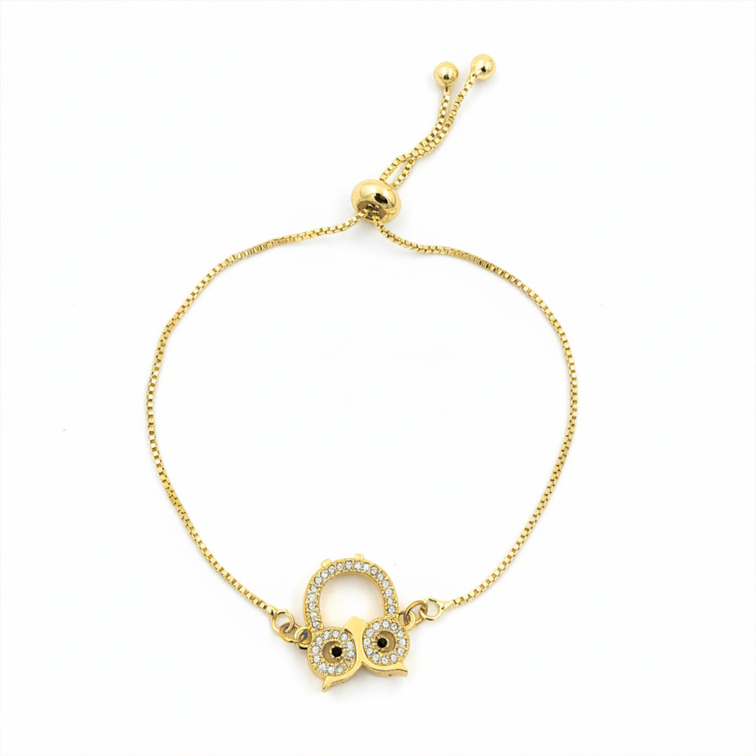 Golden Owl Charm Bracelet GWB -164