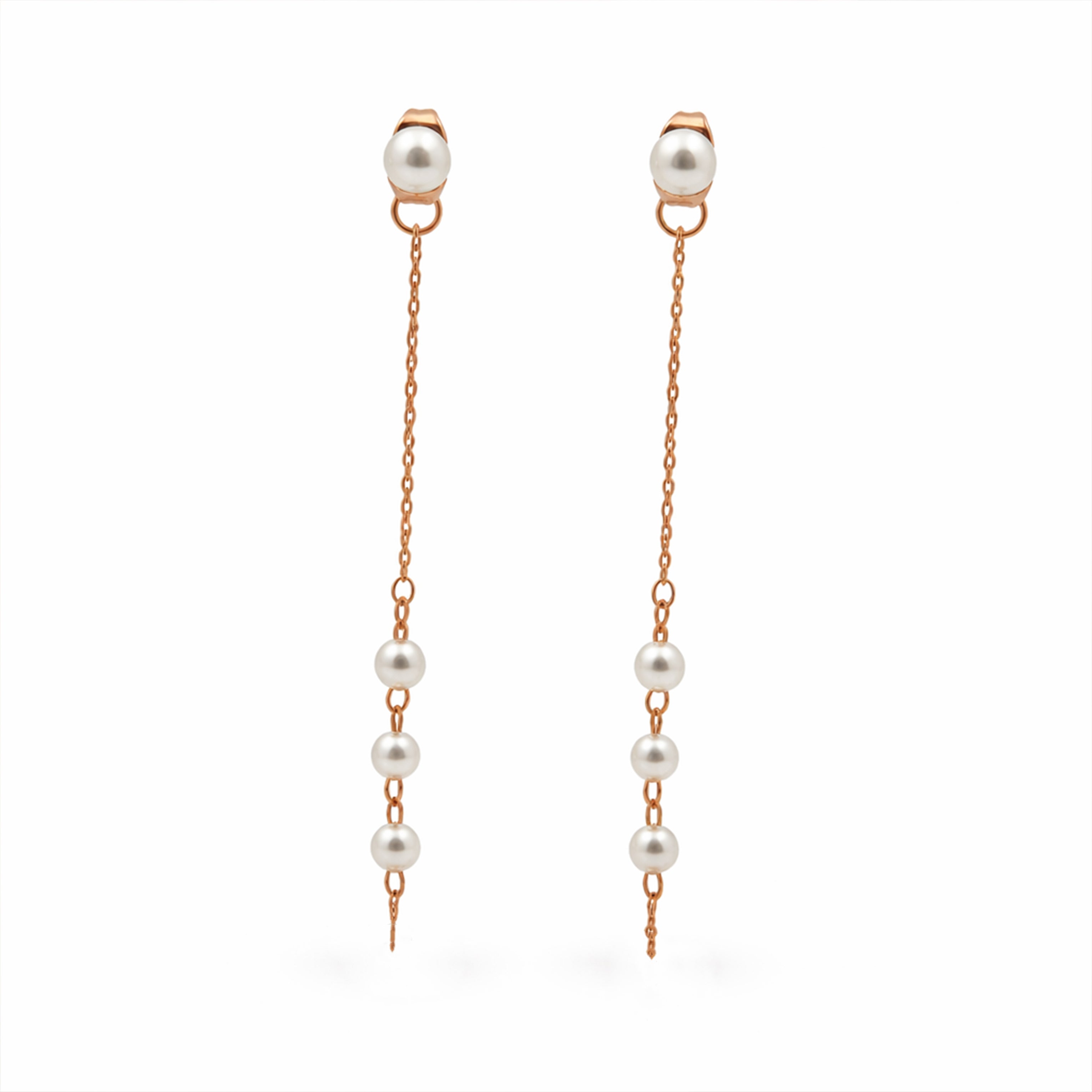 Pearl Cascade Chain Earrings GWE -96