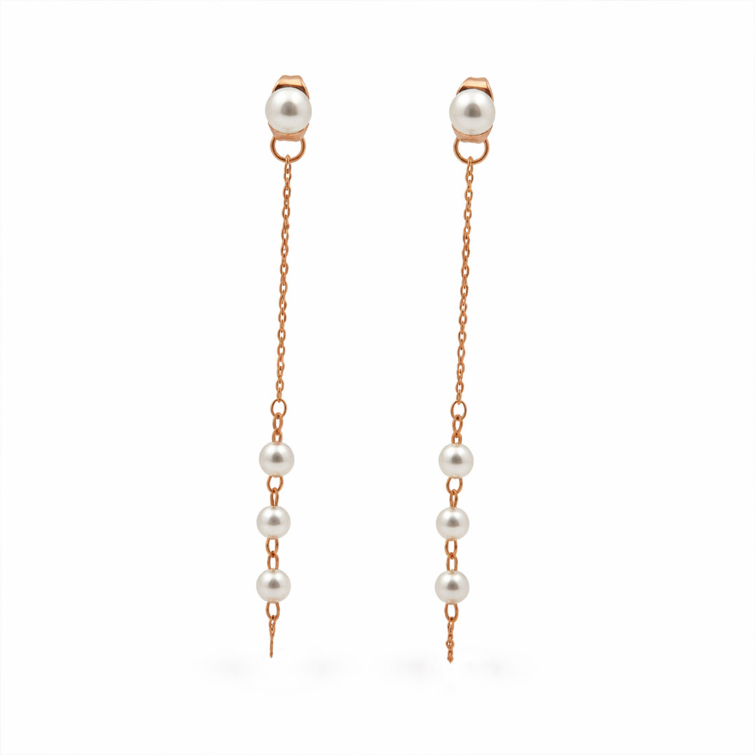 Pearl Cascade Chain Earrings GWE -96