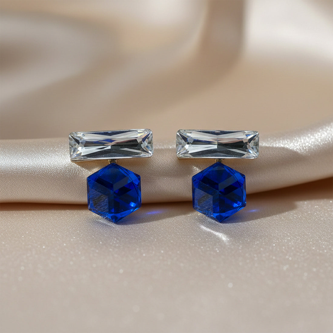 Blue Crystal Earrings GWE -156