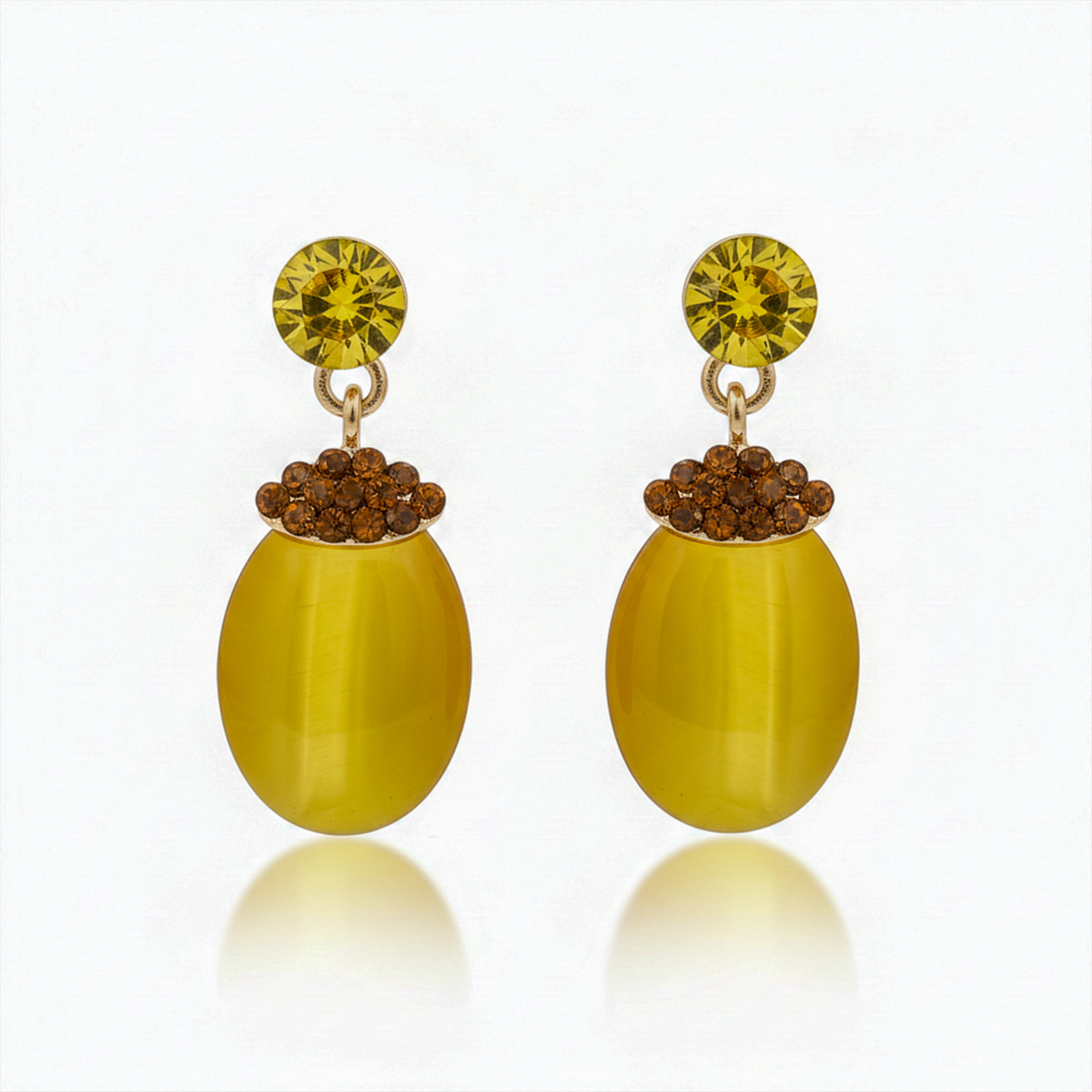 Yellow Stone Earrings GWE -210