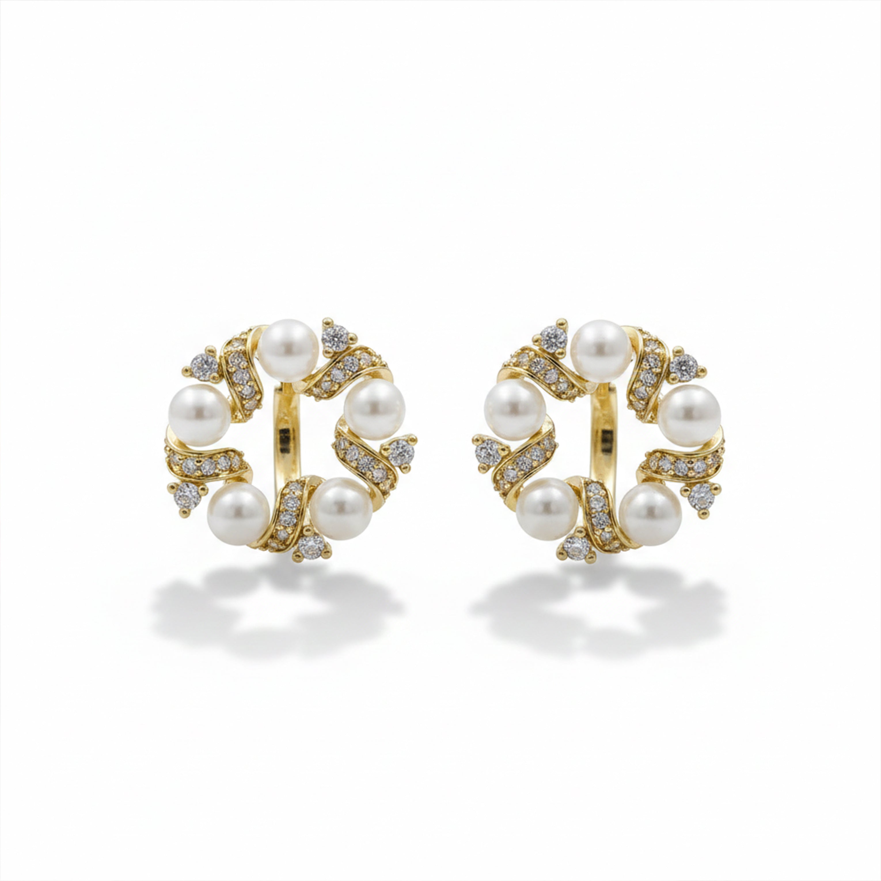 Circle Stud Earrings GWE -165