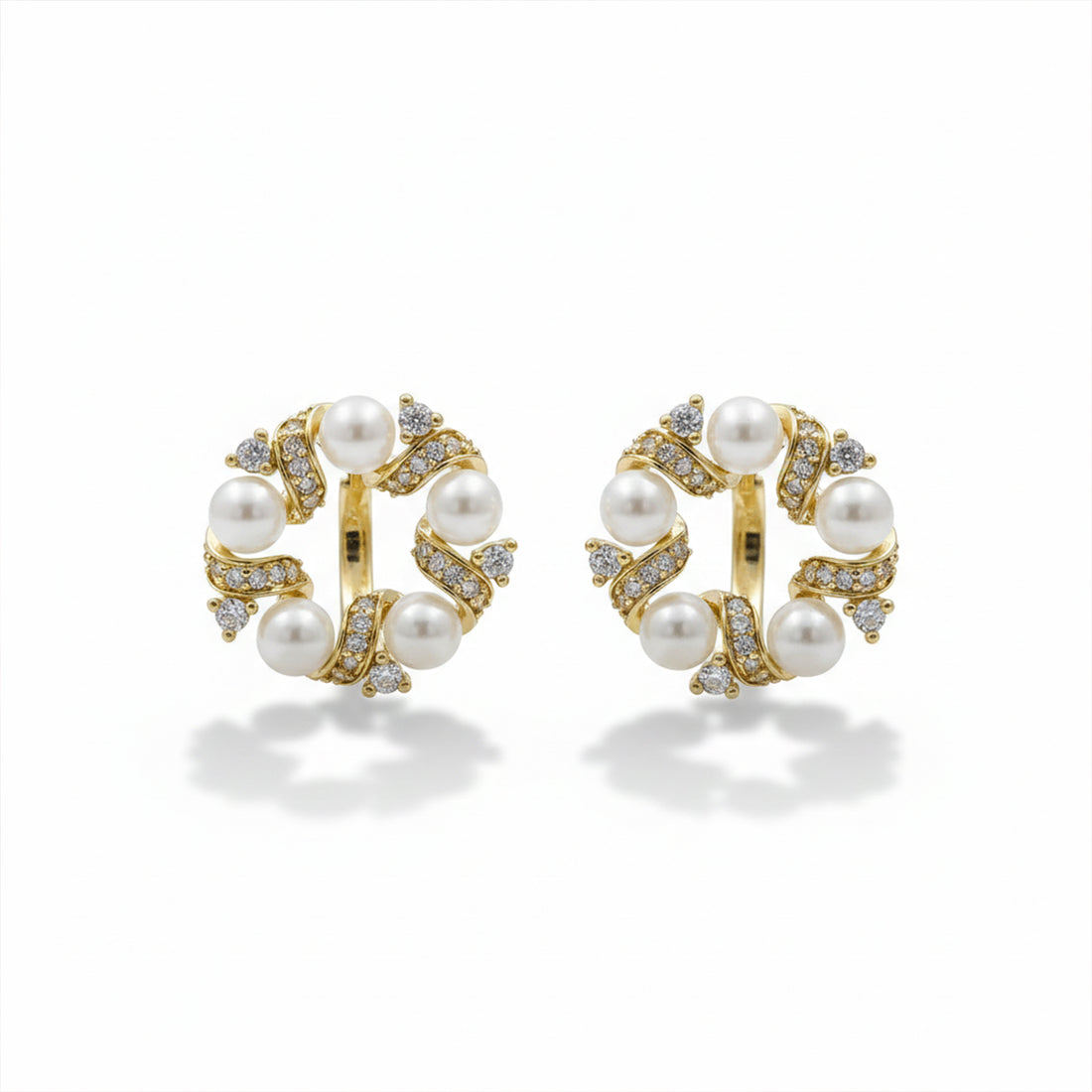 Circle Stud Earrings GWE -165