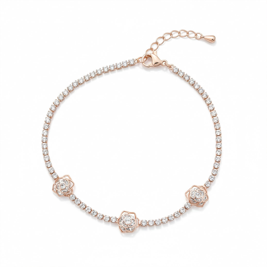 Rose Bloom Sparkle Bracelet GWB -107