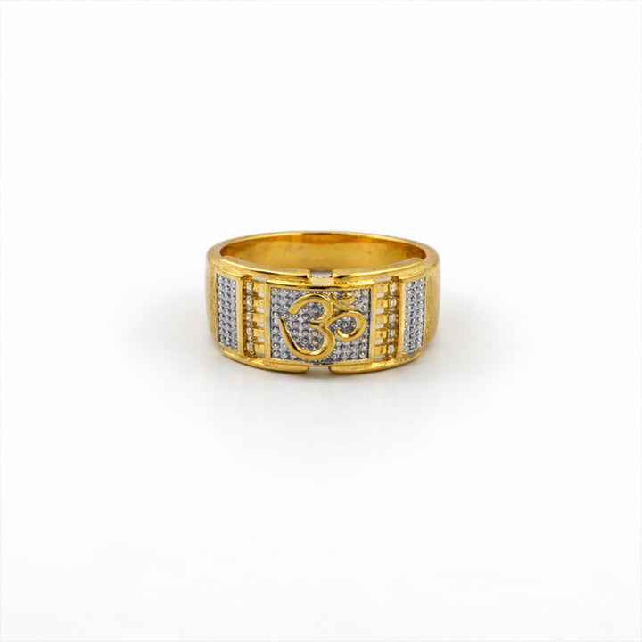 Divine Om Gold Ring GMR -28