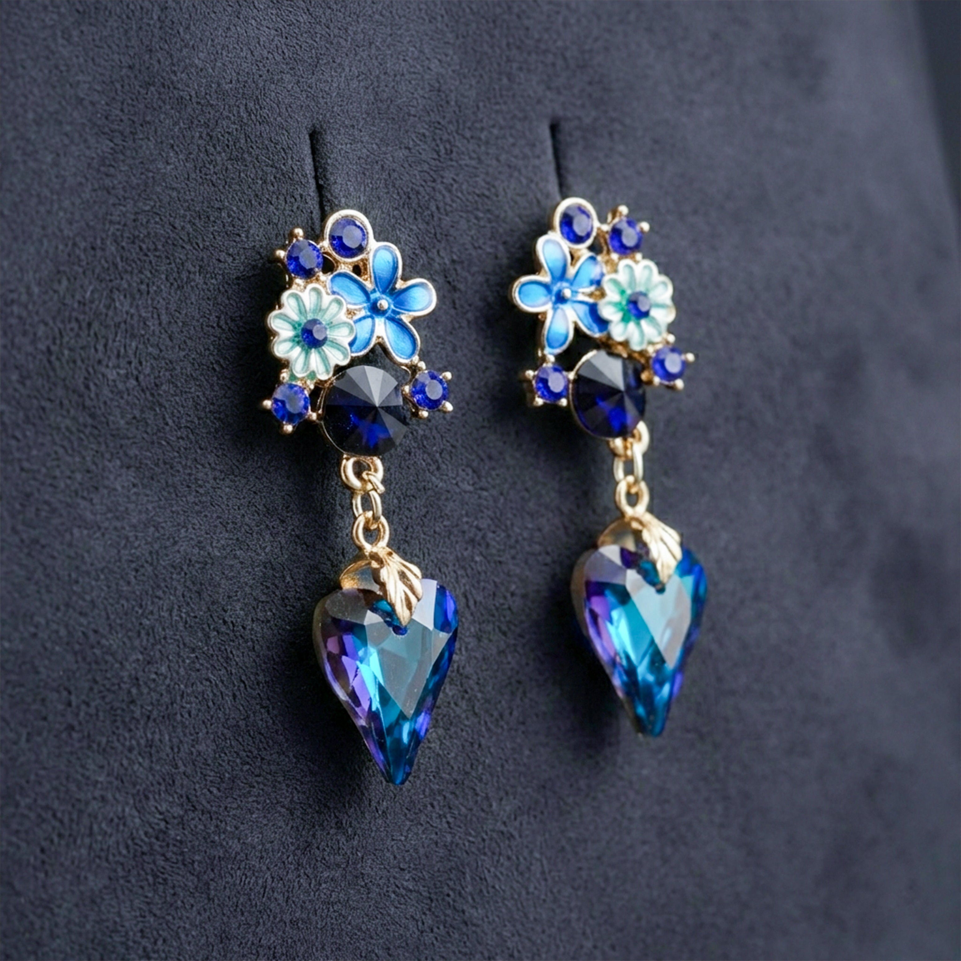 Heart Drop Earrings GWE -173