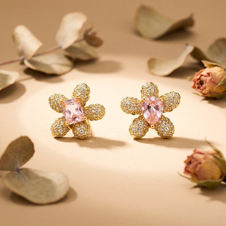 Rosé Petal Luxe Earrings GWE -140