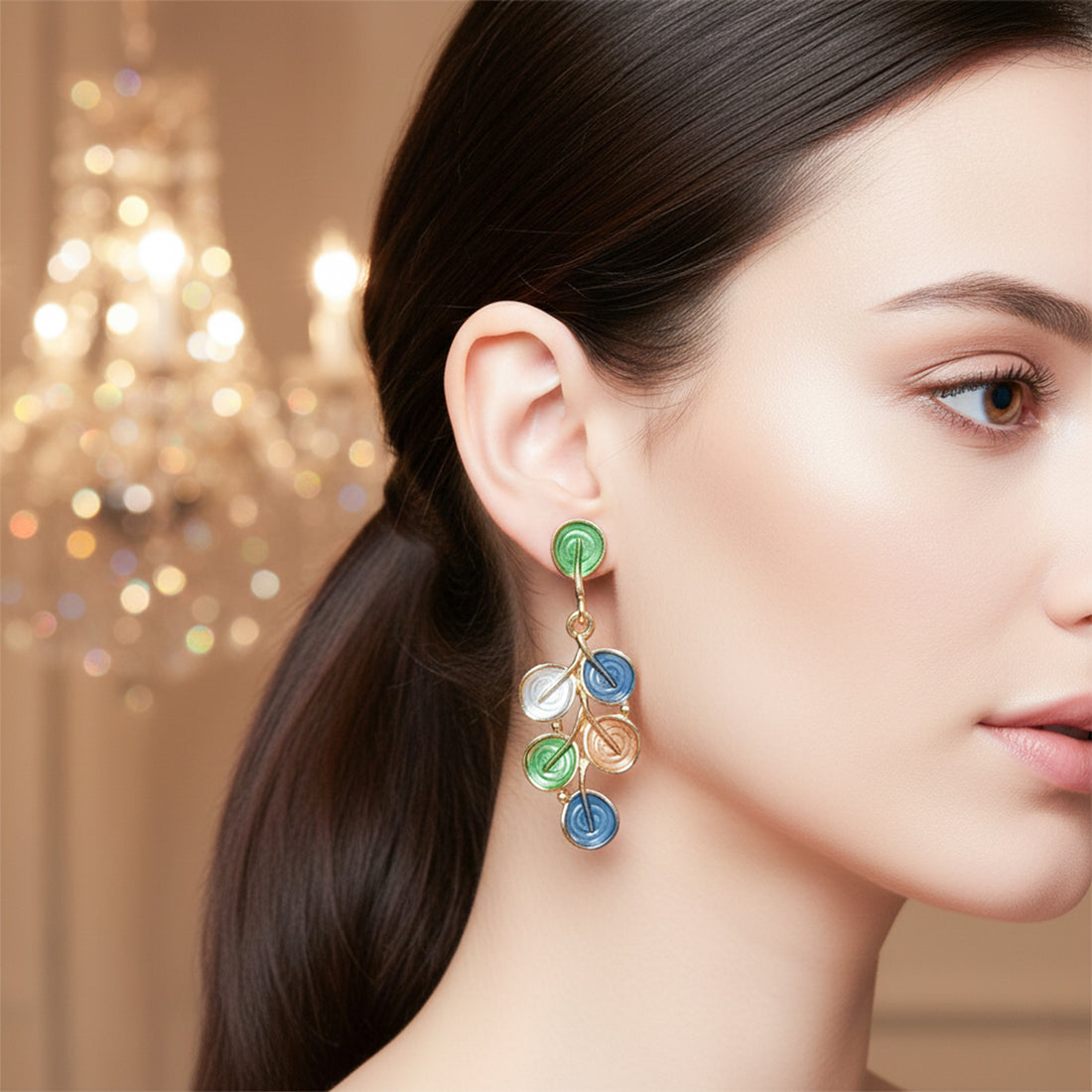 Color Pop Vine Drop Earrings GWE -206