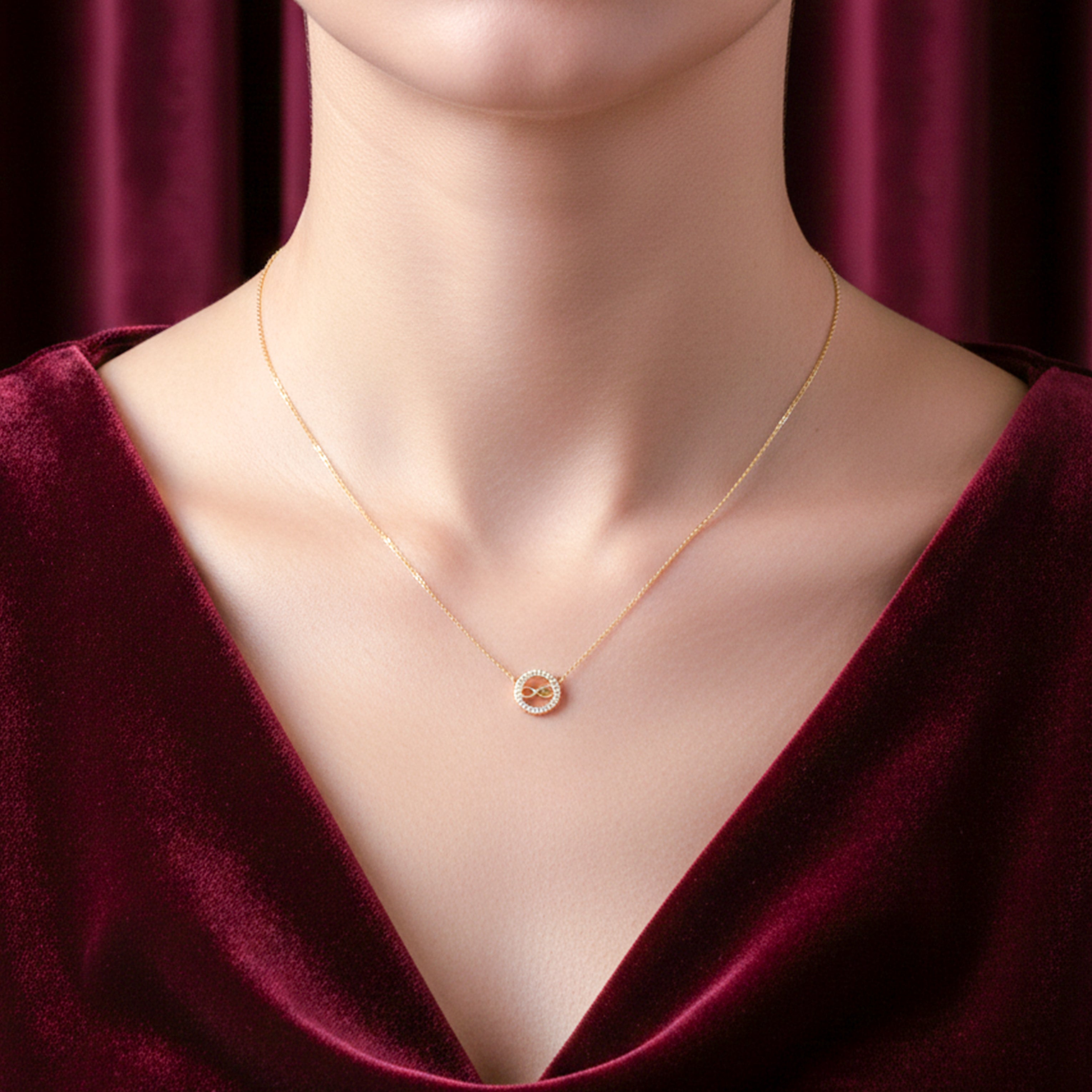 Elegant Infinity Pendant GWN -50