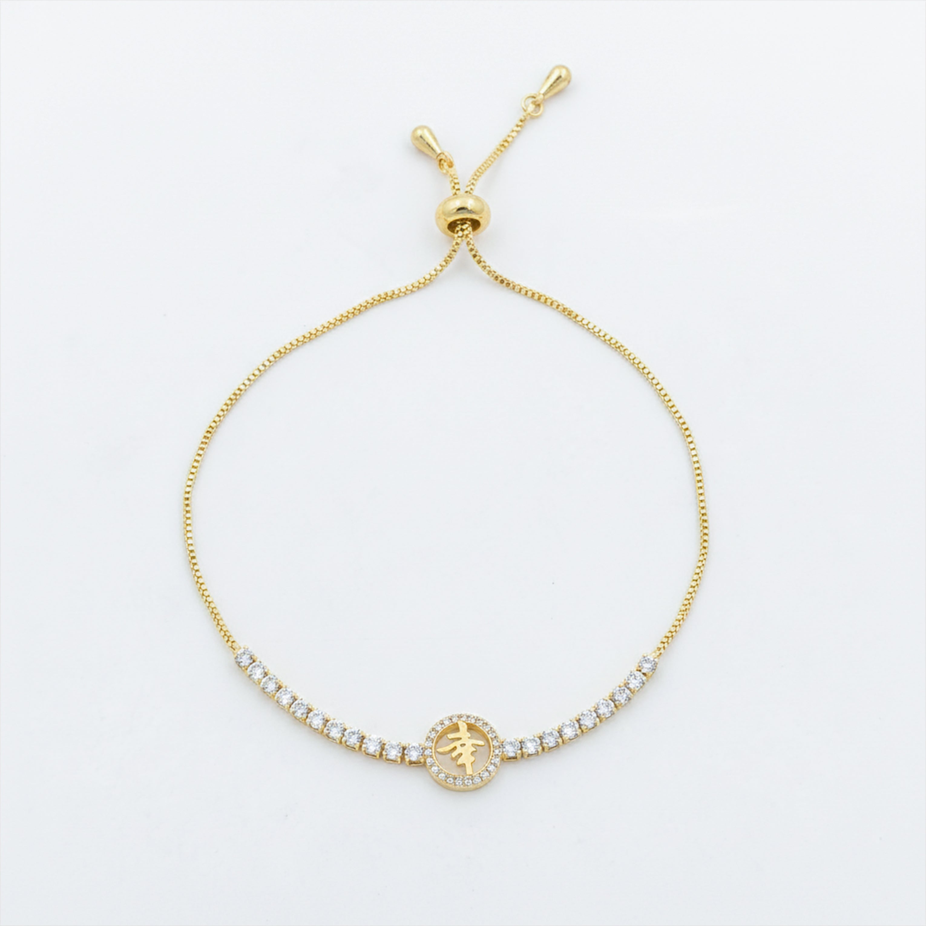 Fortune Charm Adjustable Bracelet GWB -108