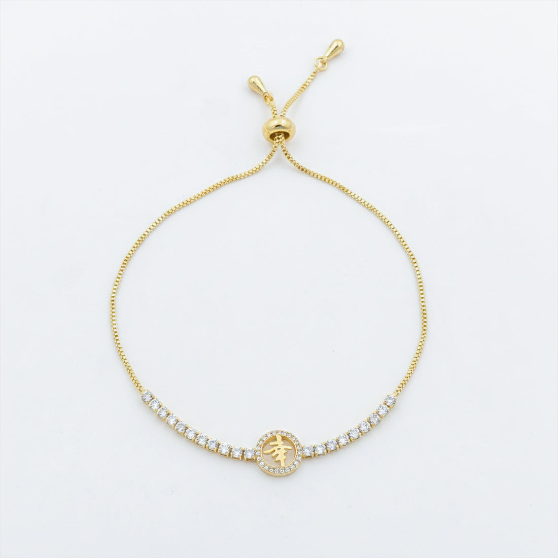 Fortune Charm Adjustable Bracelet GWB -108