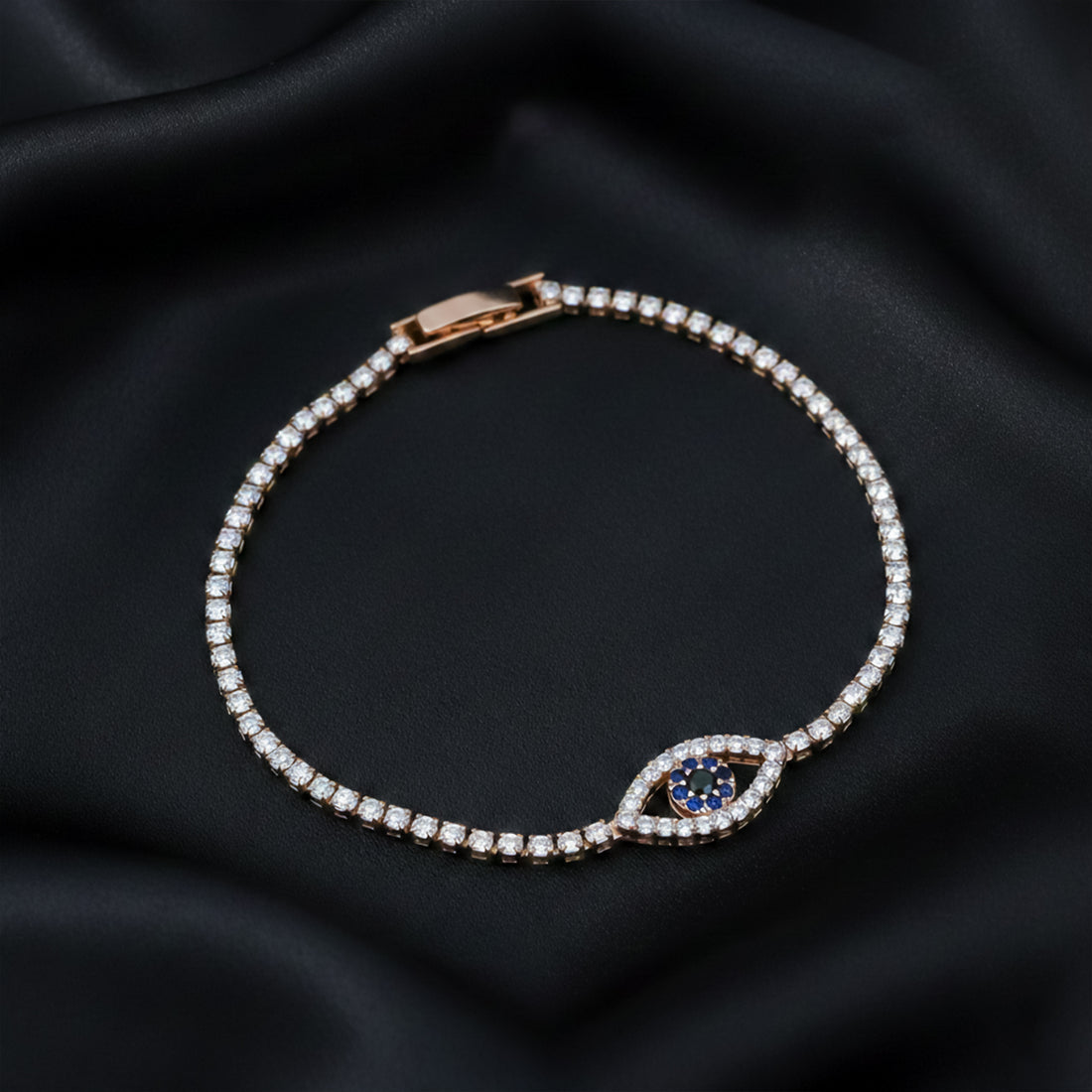 Celestial Evil Eye Crystal Tennis Bracelet GWB -103