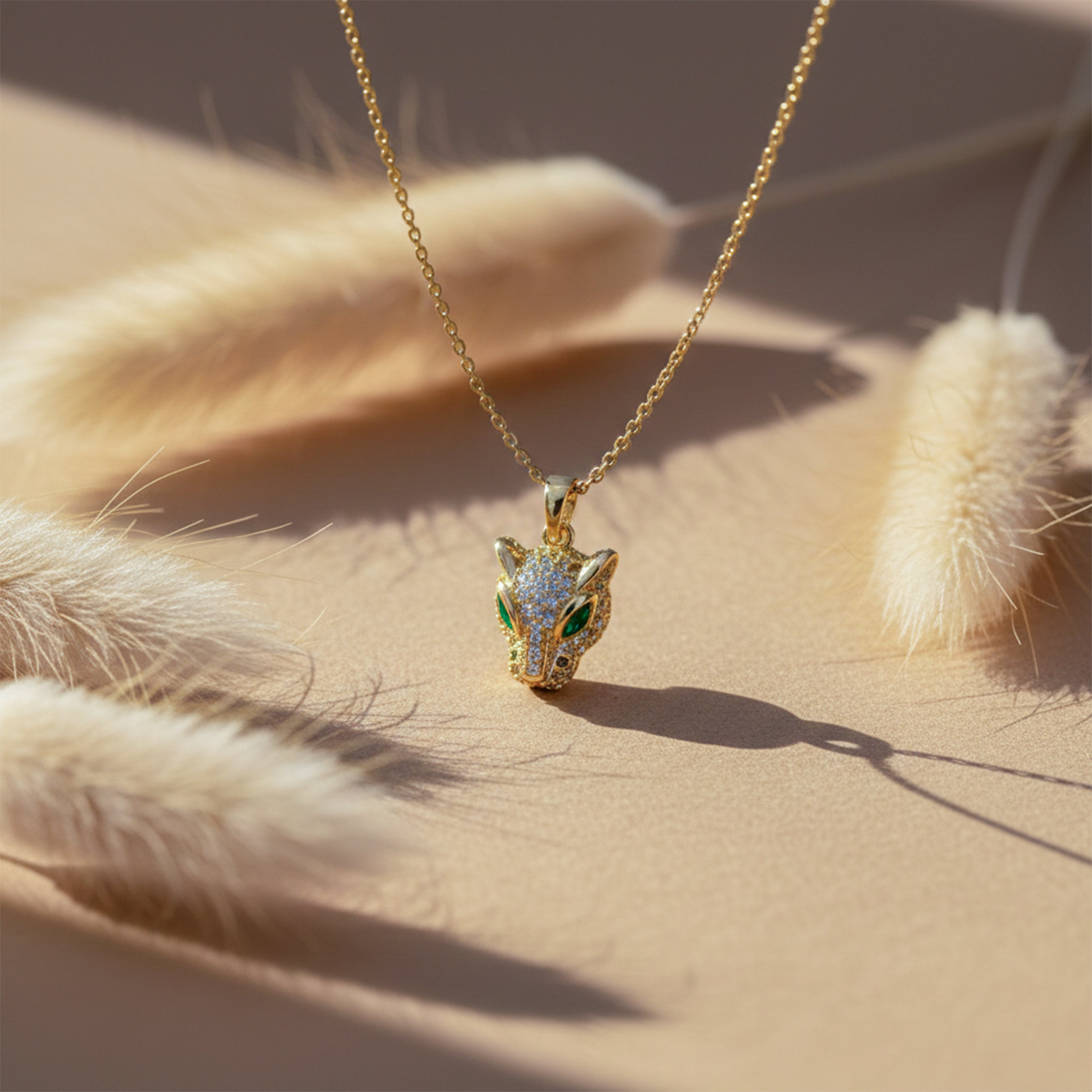 Panther Head Pendant Necklace GWN -96