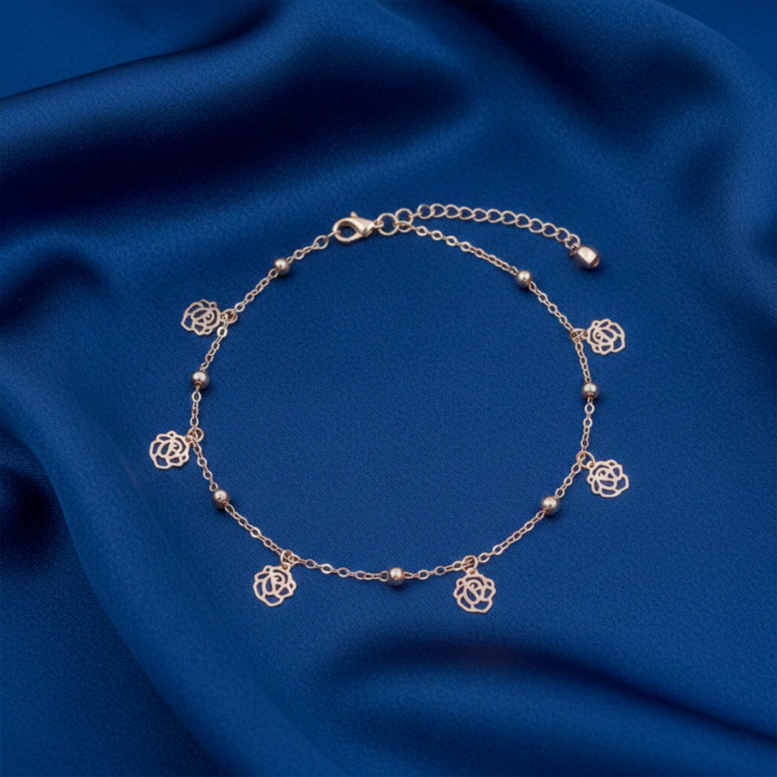 Rose Gold Blossom Anklet GWA -58