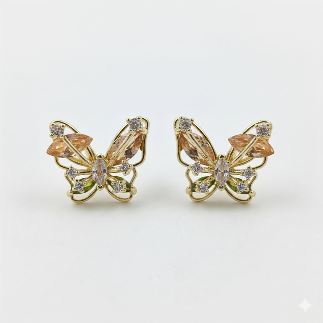 Butterfly Crystal Stud Earrings GWE -151