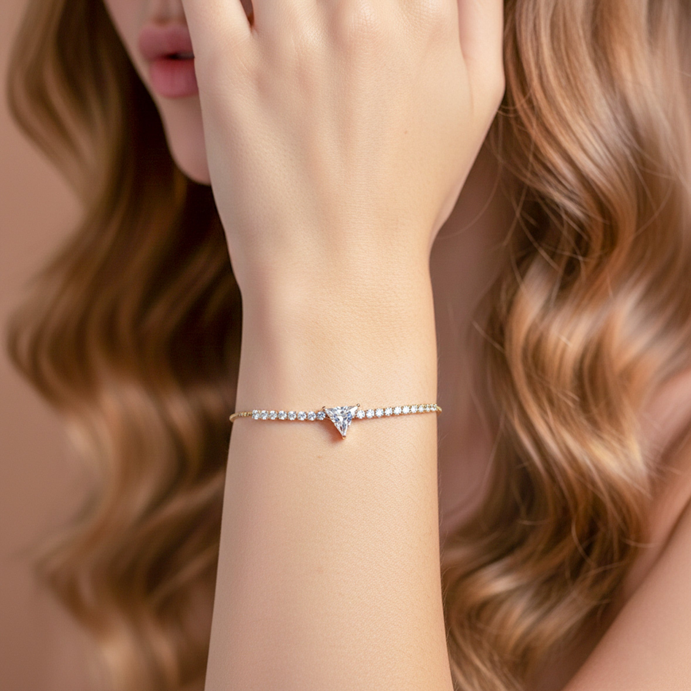 Triangle Tennis Bracelet GWB -111