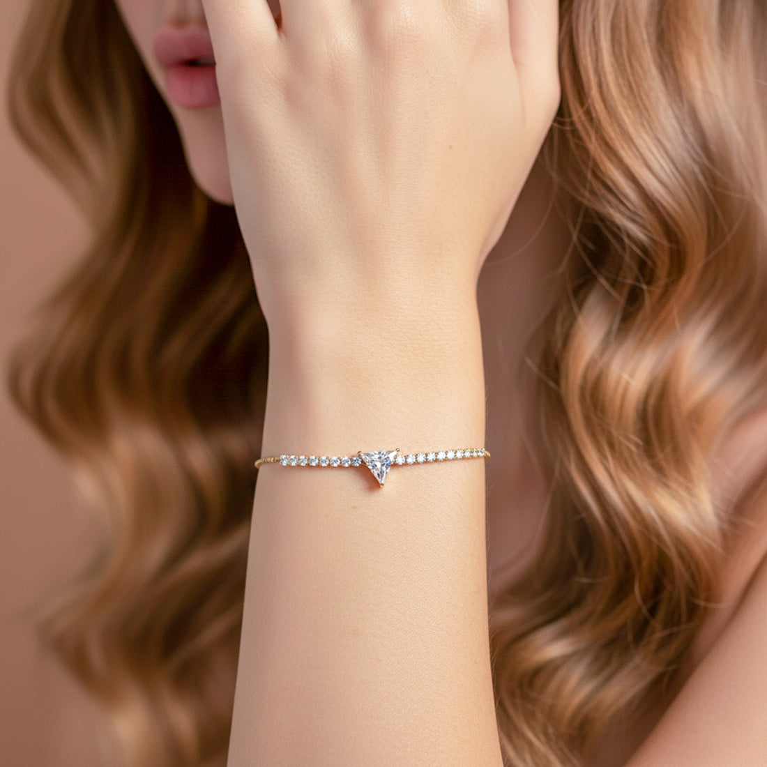 Triangle Tennis Bracelet GWB -111