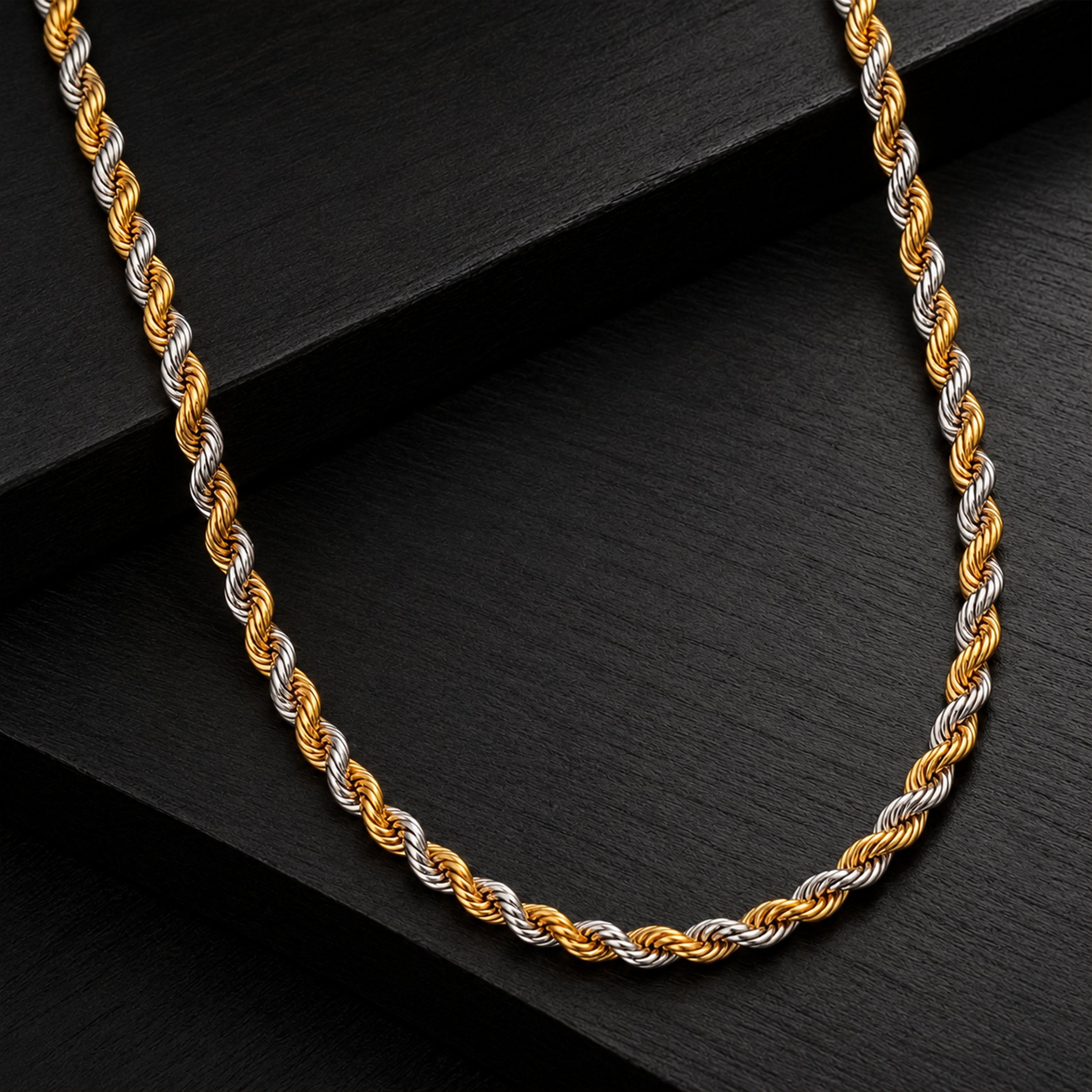 Rajveer Tricolor Twist Men's Chain GMC -55