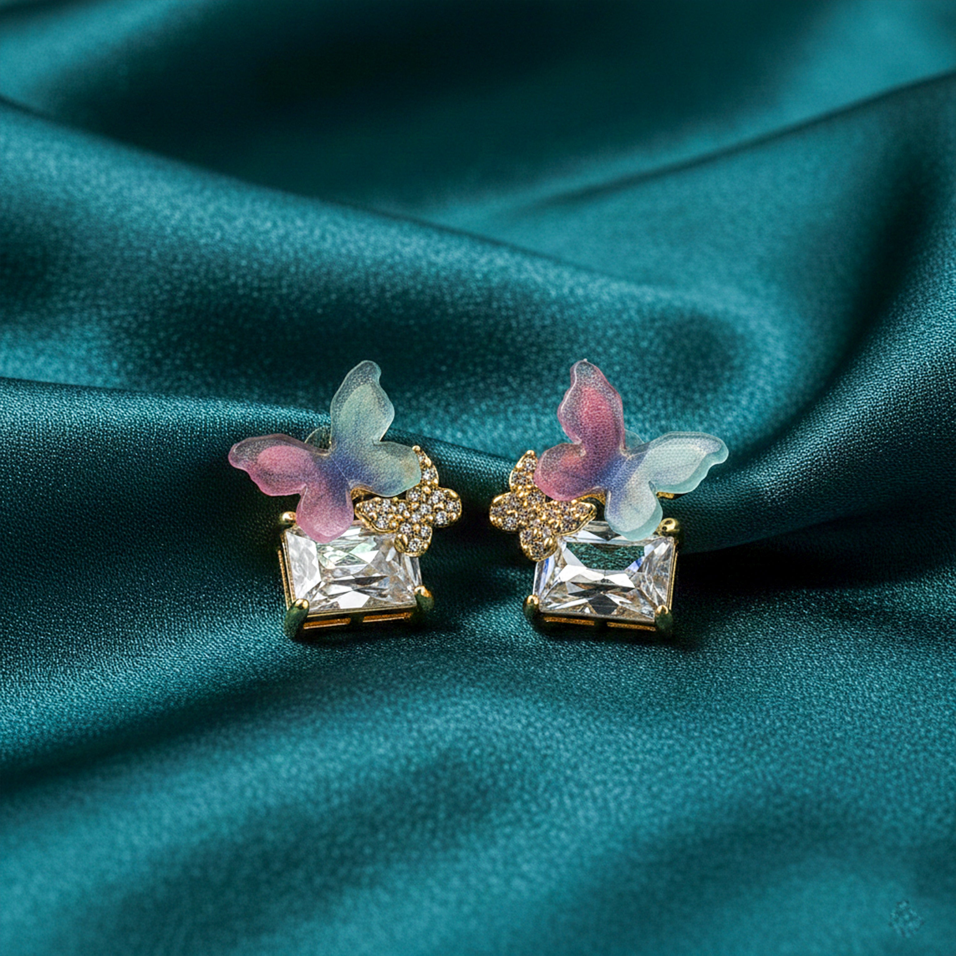 Butterfly Crystal earrings GWE -128