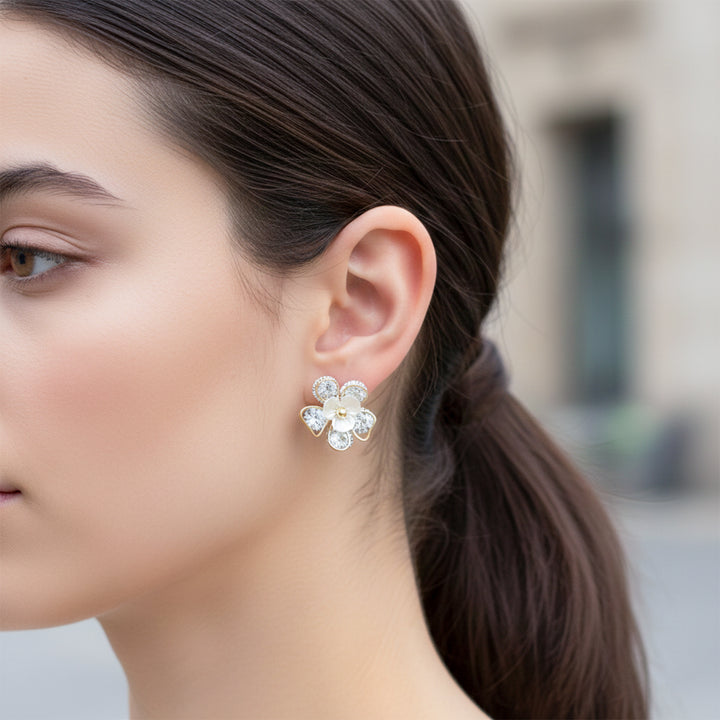 Crystal Bloom Elegance Earrings GWE -99