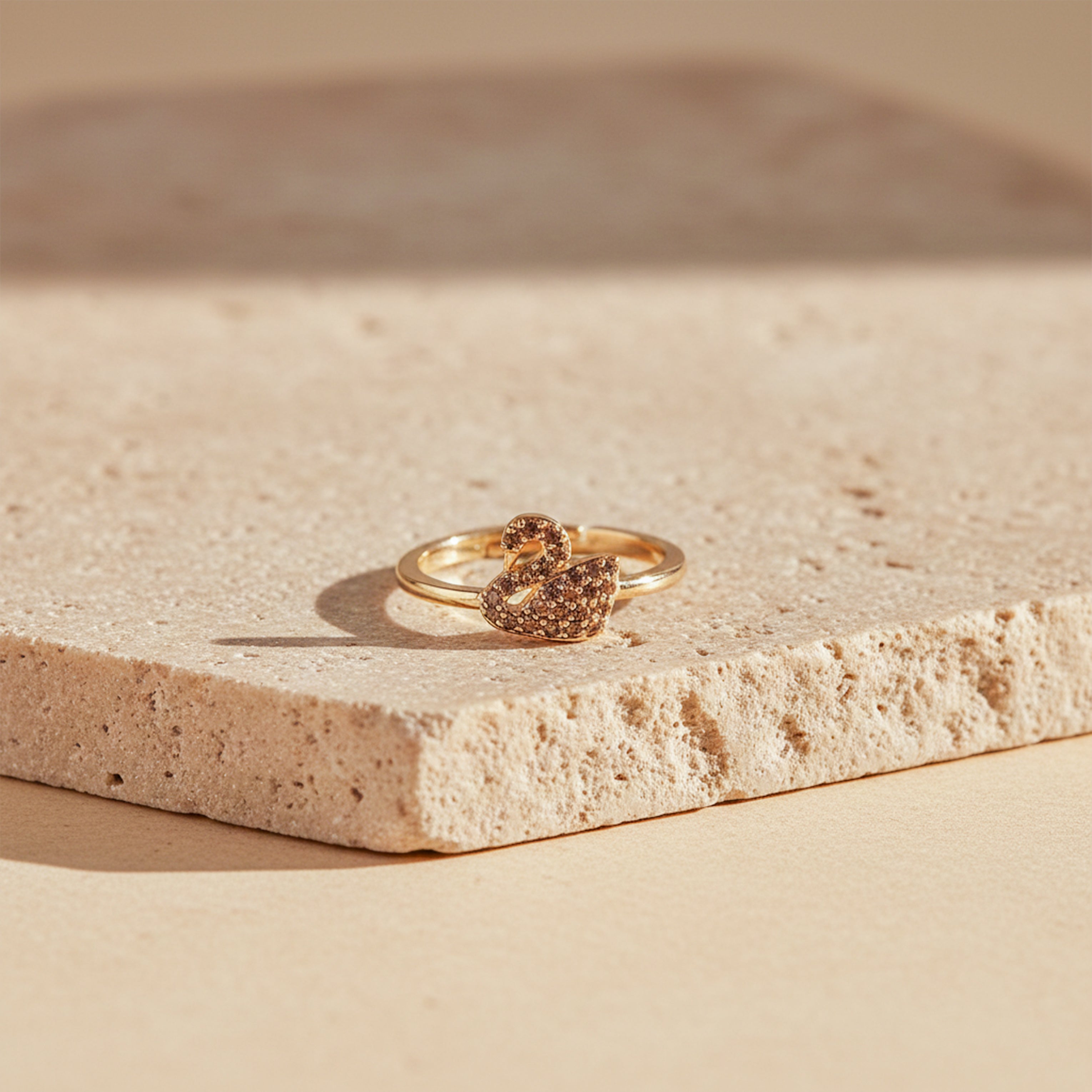 Swan Grace Diamond Gold Ring GWR -12