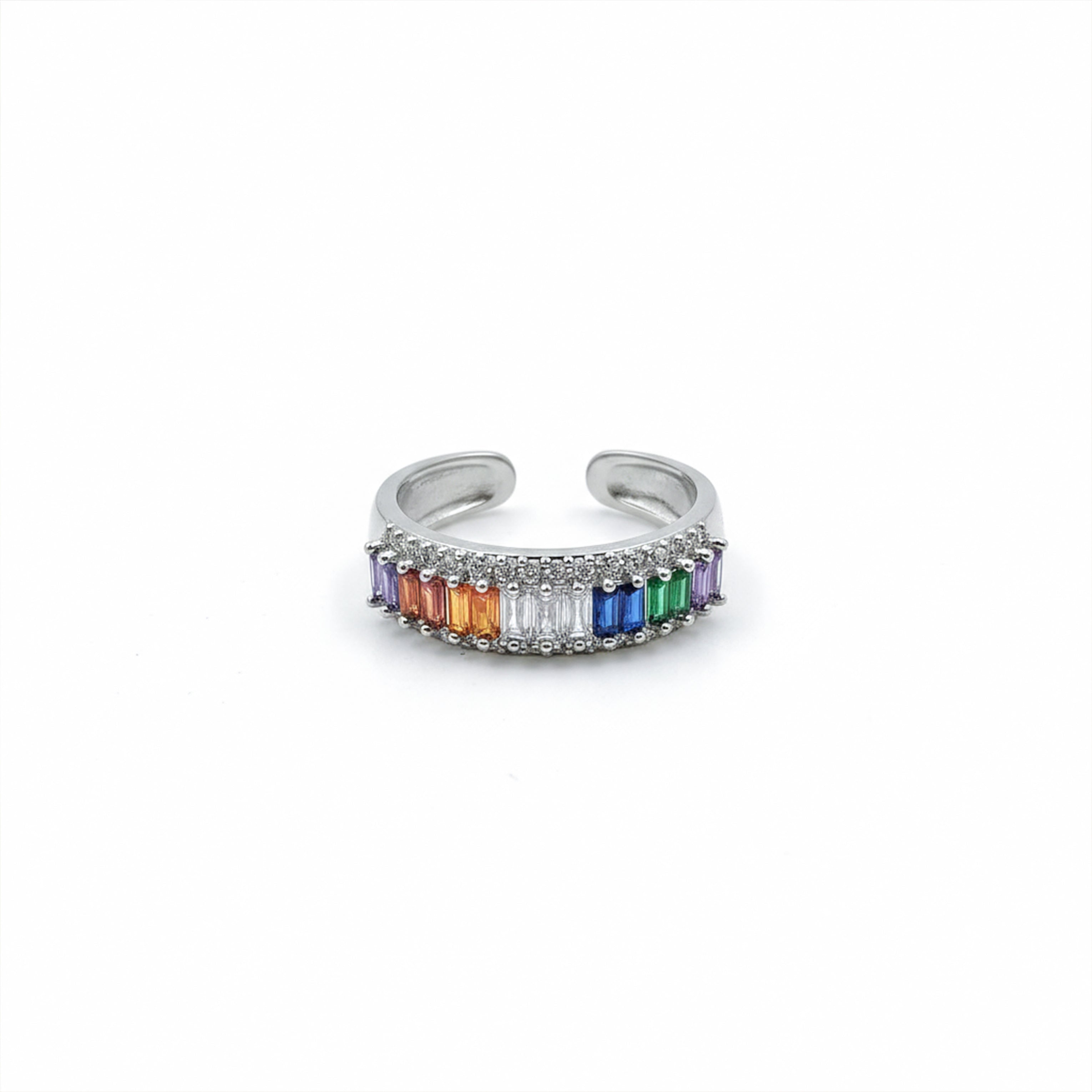 Prism Radiance Rainbow Band Ring GWR -62