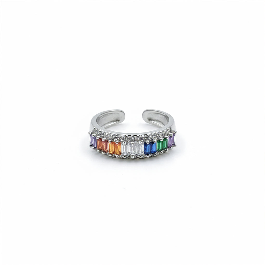 Prism Radiance Rainbow Band Ring GWR -62