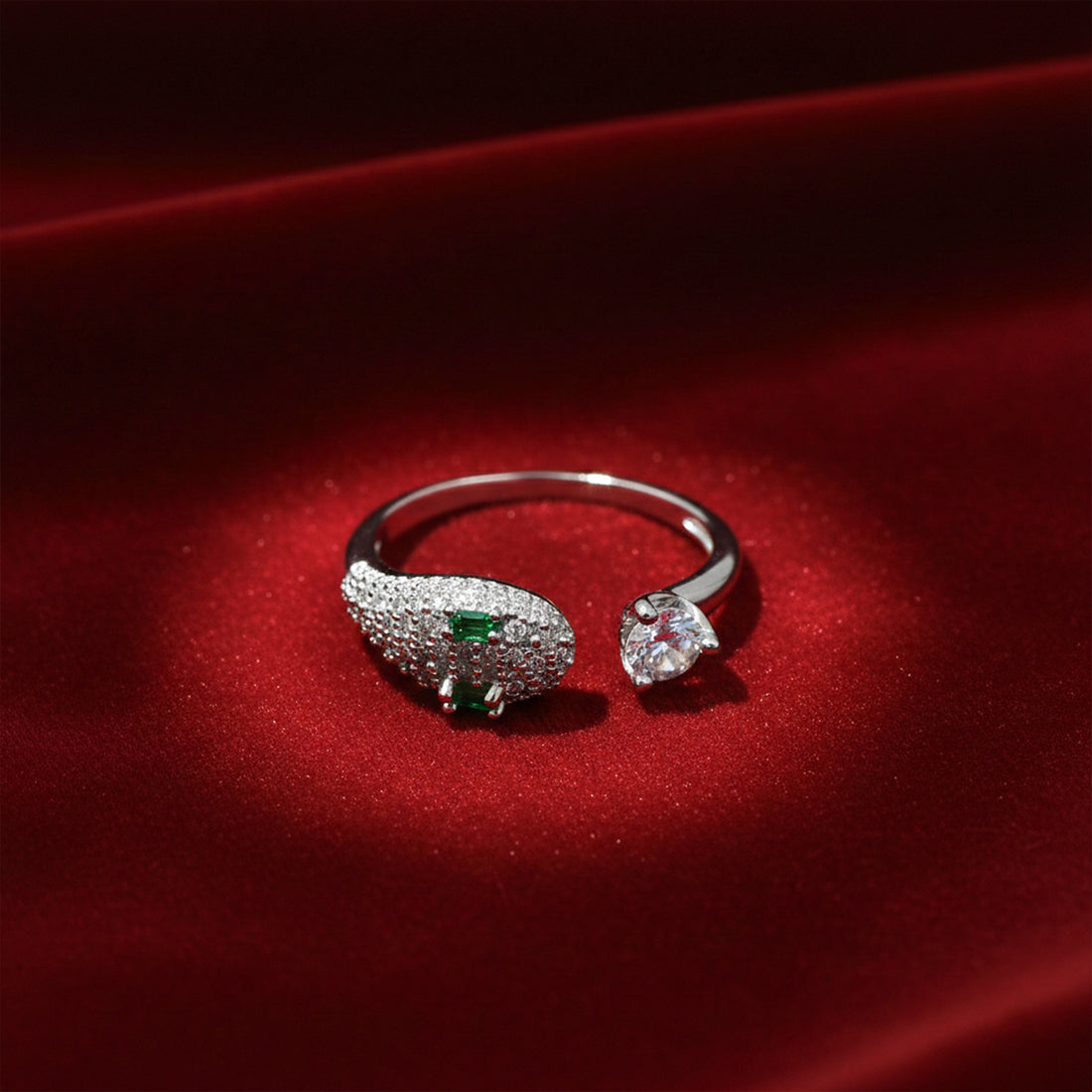 Emerald Serpent Duo Ring GWR -78