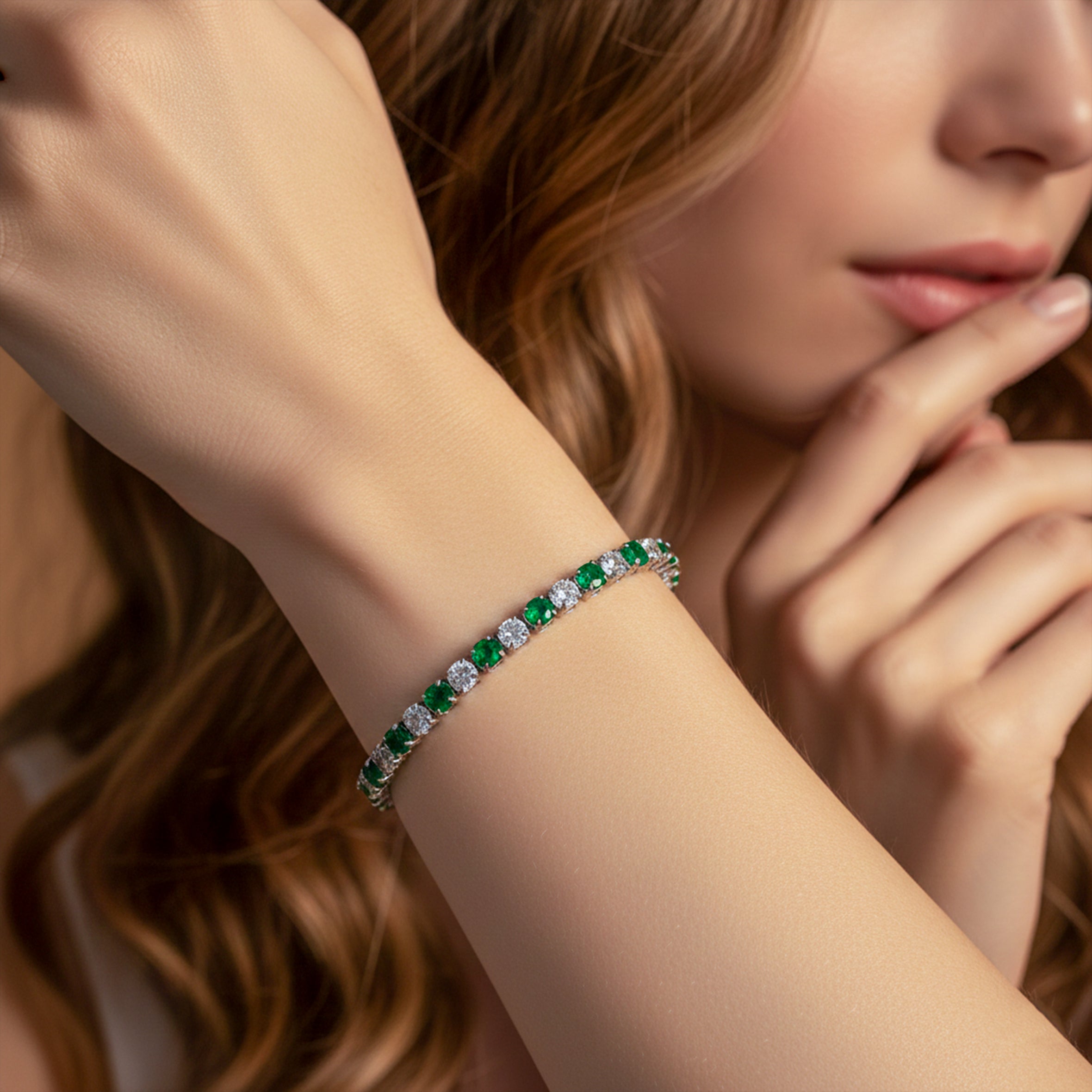Spark Crystal Tennis Bracelet GWB -61
