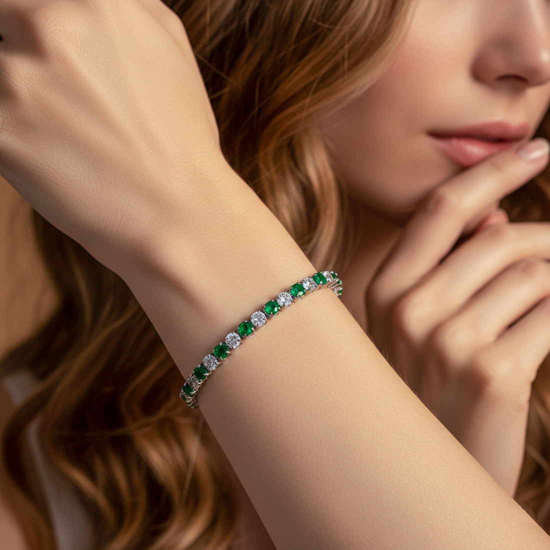 Spark Crystal Tennis Bracelet GWB -61