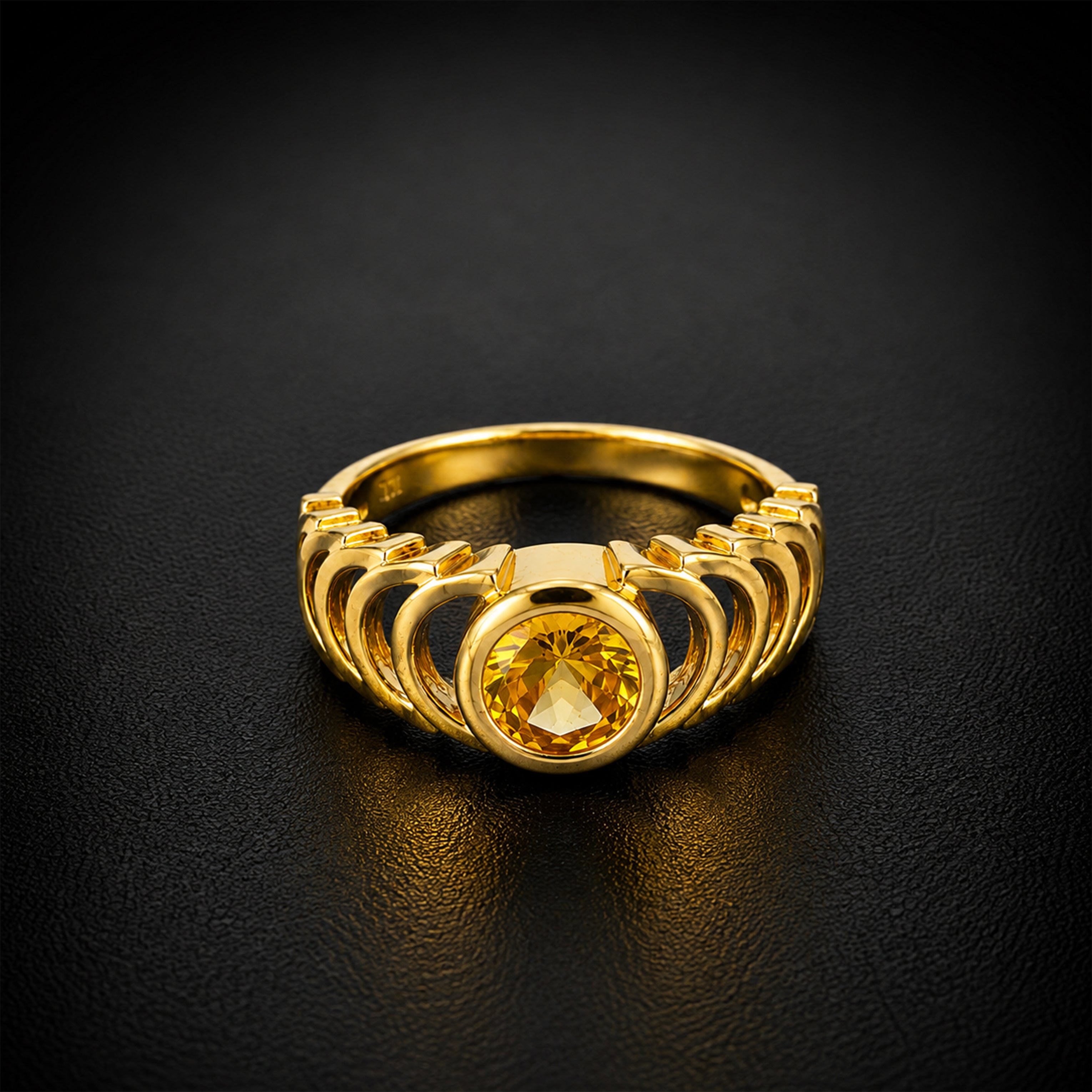 Imperial Sunstone Crest Ring GMR -49