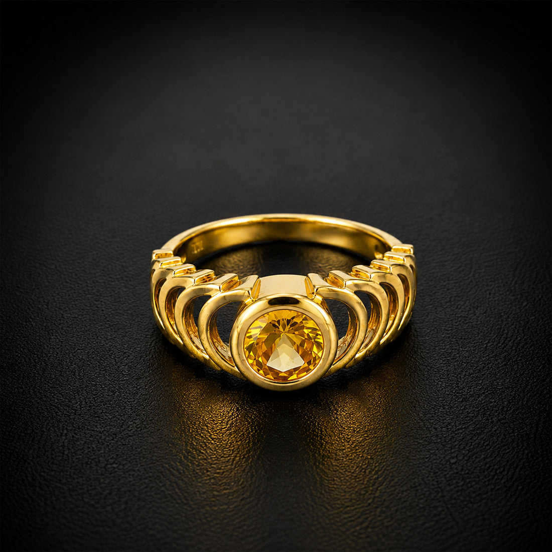 Imperial Sunstone Crest Ring GMR -49