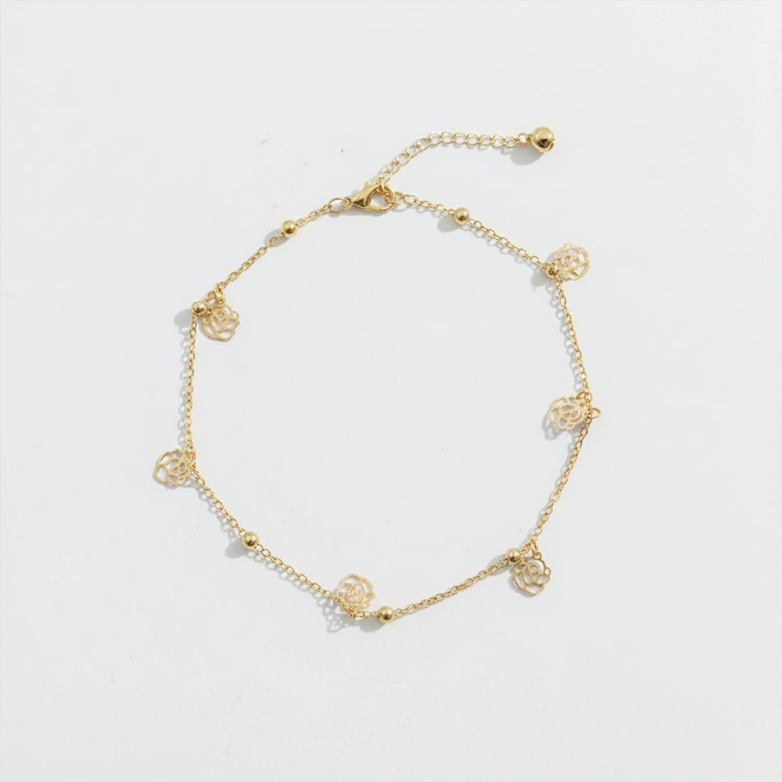 Golden Rose Charm Anklet GWA -55
