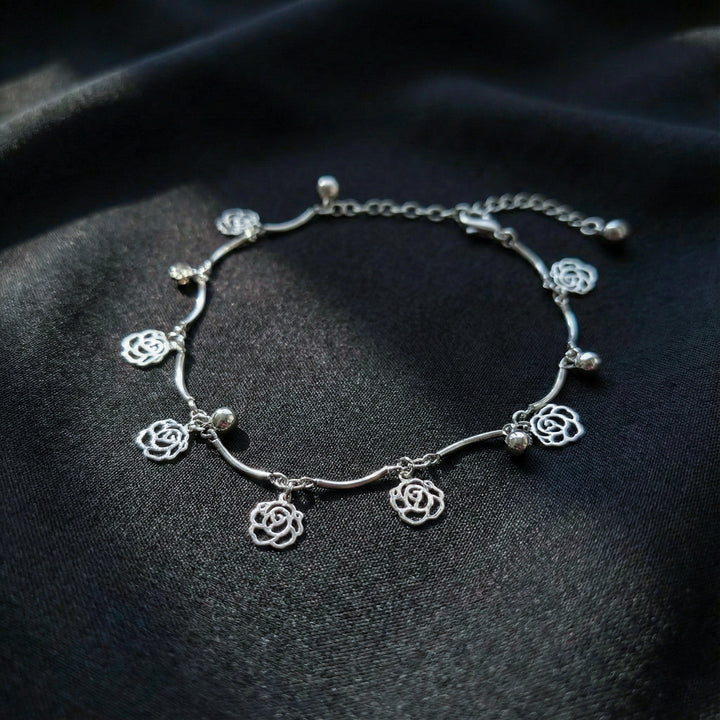 Rose Silver Anklet GWA -42