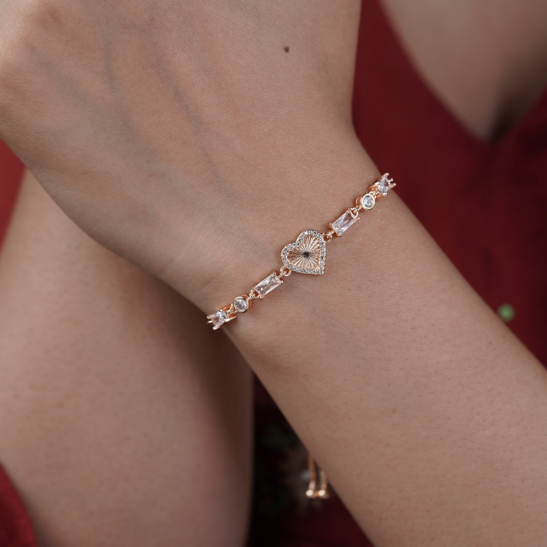 Radiant Heart Slider Bracelet