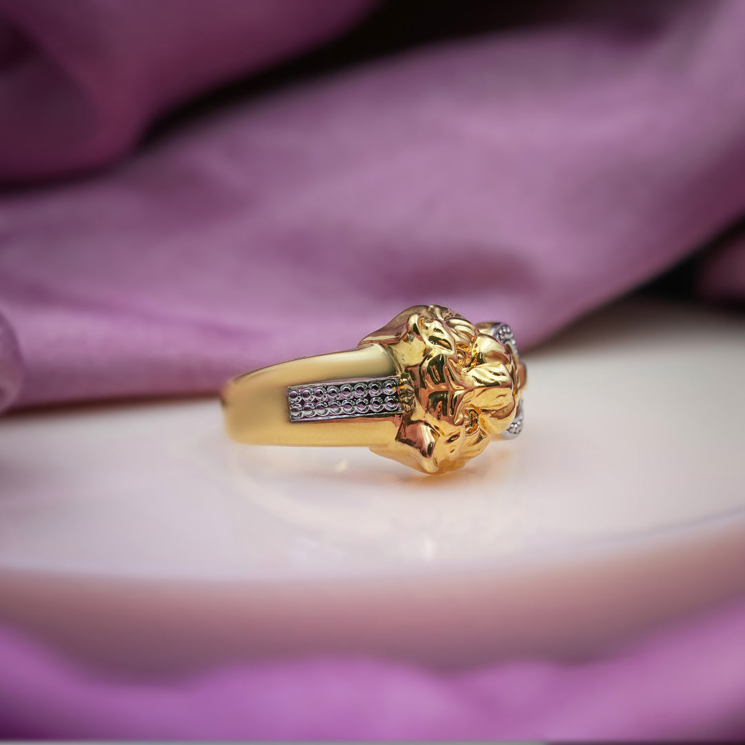 Regal Tiger Link Gold Statement Ring GMR -25