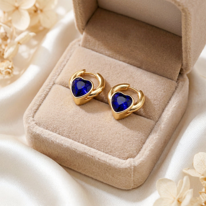 Midnight Love Gold Earrings GWB -71