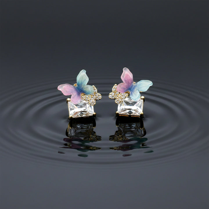 Butterfly Crystal earrings GWE -128